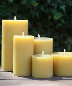 Scented candles and unscented candles