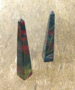 Natural Crystals: Cut & Polished Bloodstone Oblisk (Approx 8x2cm)