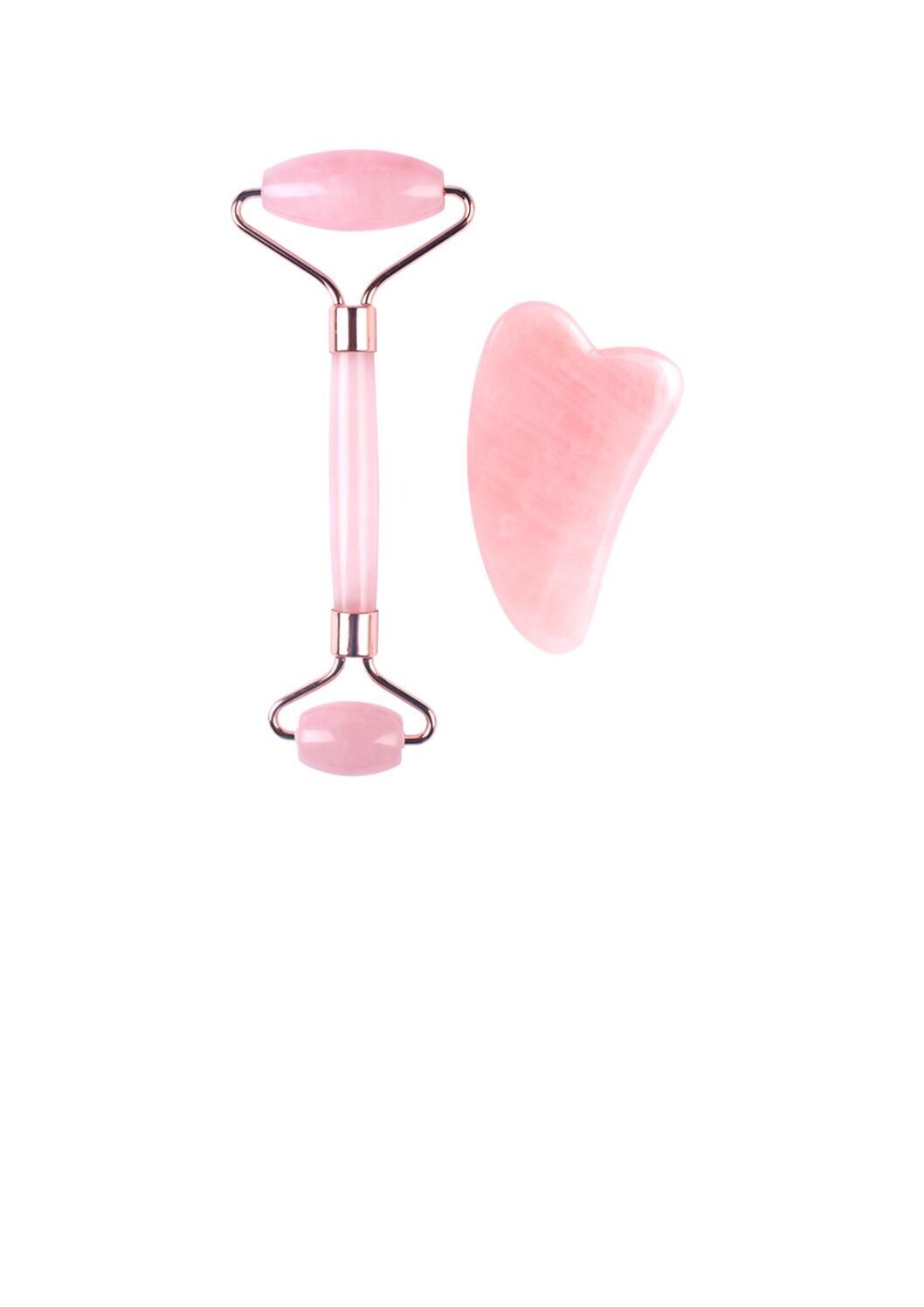 Beauty Tools: Rose Quartz Facial Roller & Gua Sha (sold individually or as set)