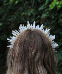 Crystal crowns and crystal hair clips