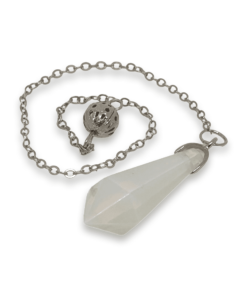 Crystal Pendulum Opalite Faceted Hexagonal Teardrop