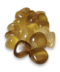 Tumbled Stone: Golden Fluorite