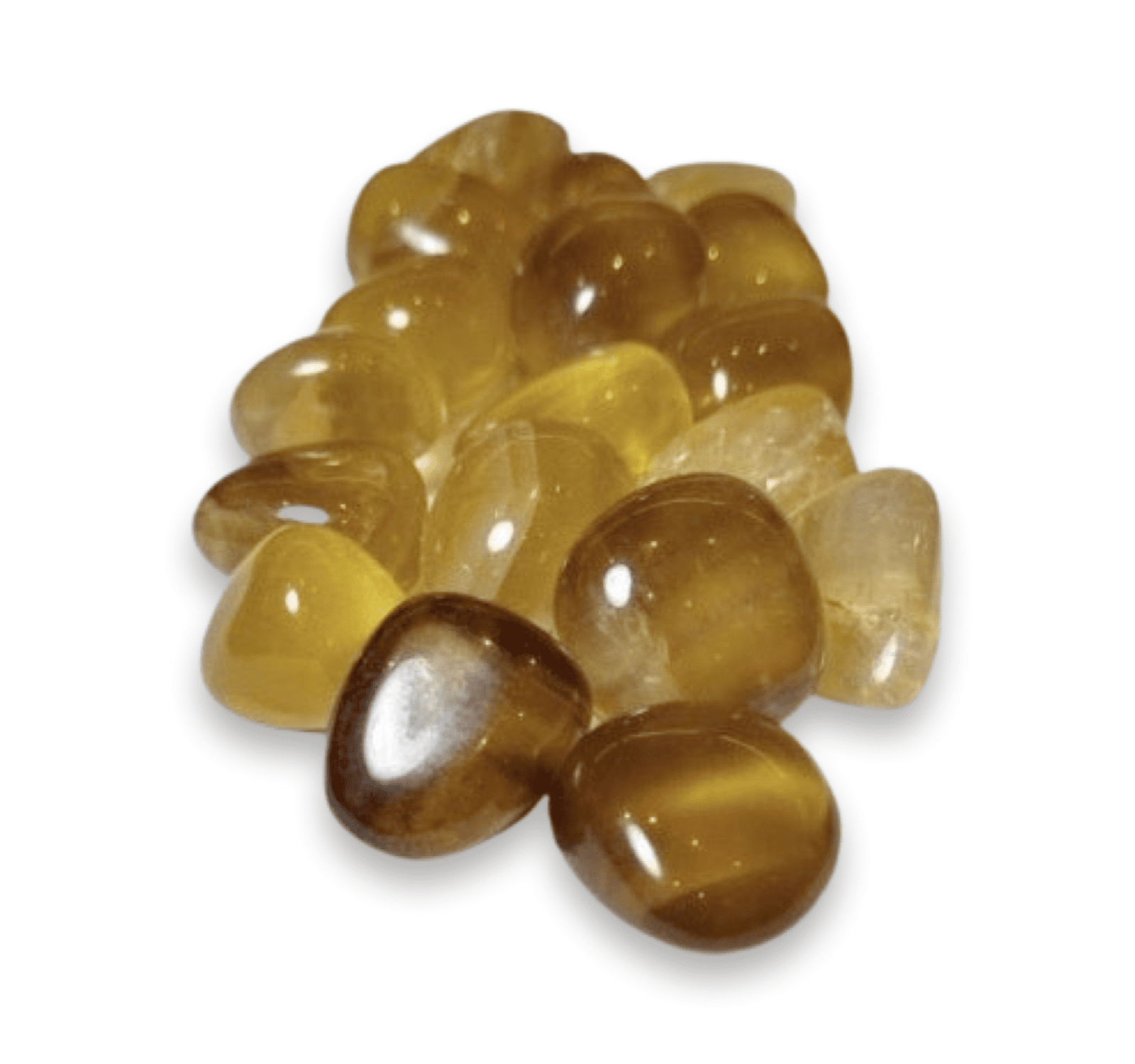 Tumbled Stone: Golden Fluorite