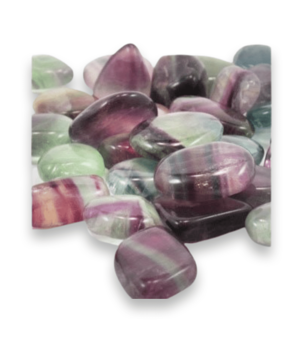 Tumbled Stone: Rainbow Fluorite