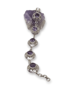 Amethyst Multi-Stone Filagree Bracelet | 925 Sterling Silver