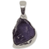 Amethyst Raw Bezel Set Pendant | 925 Sterling Silver