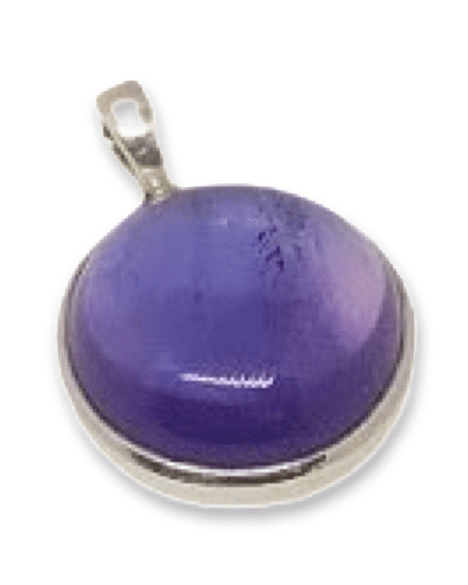 Amethyst Round Pendant | 925 Sterling Silver