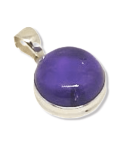 Amethyst Round Bezel Set | 925 Sterling Silver