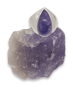 Amethyst Teardrop Ring | 925 Sterling Silver