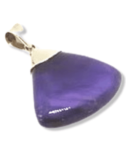 Amethyst Trillion with Silver Cap | Sterling Silver
