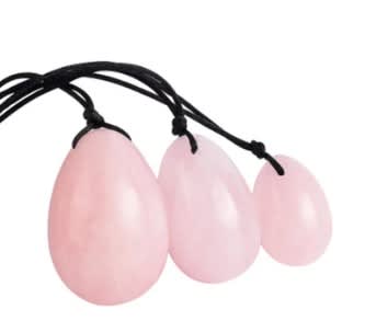 Yoni Egg Set - Rose Quartz
