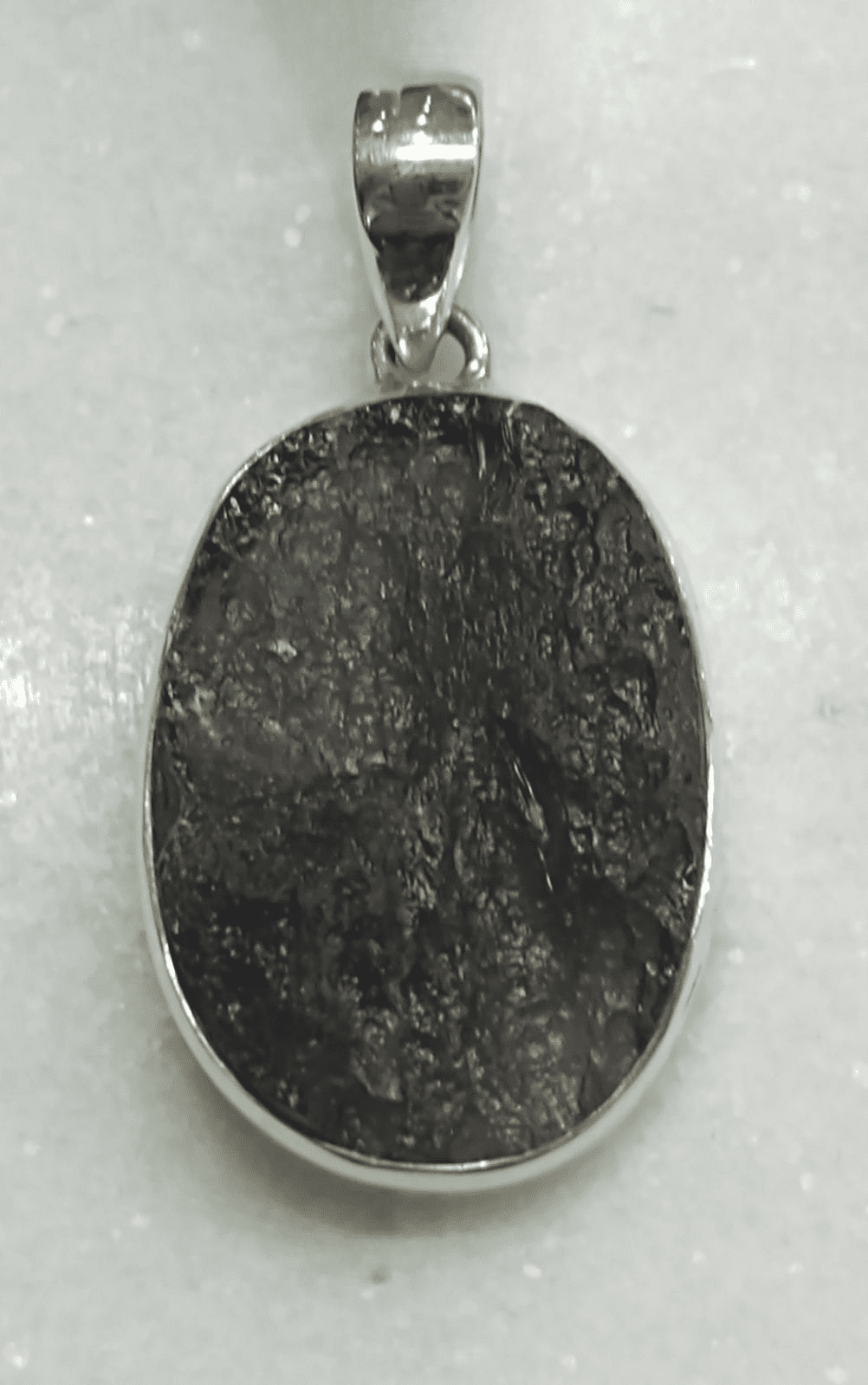 Agni Manitite Tektite Natural Bezel Set Pendant