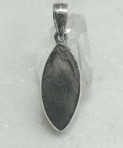 Agni Manitite Tektite Natural Bezel Set Pendant