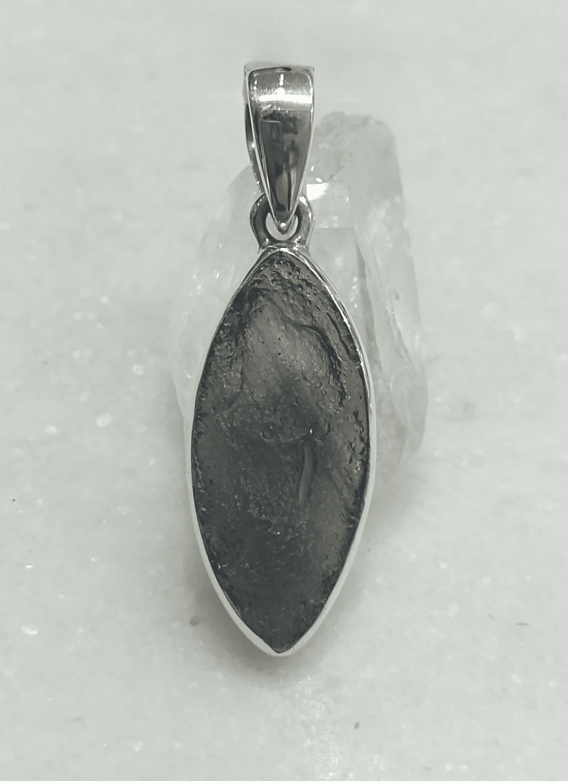 Agni Manitite Tektite Natural Bezel Set Pendant