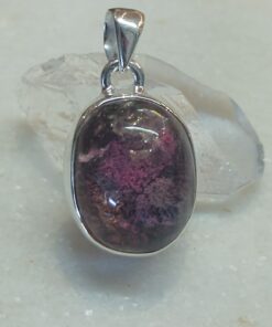 Lodolite Cabuchon Oval Bezel Set Pendant