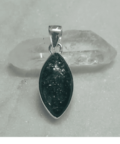 Green Aventurine Bezel Set Pendant | 925 Sterling Silver