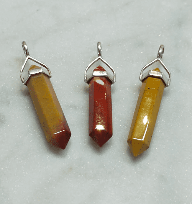 Mookaite Eye 925 Sterling Silver Double Terminated Pendant