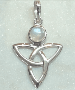 Moonstone Triqueta Pendant | 925 Sterling Silver