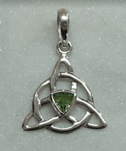Peridot Triquetra Pendant | 925 Sterling Silver