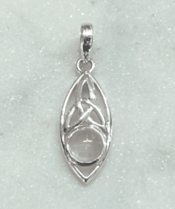 Rose Quartz Triqueta Pendant | 925 Sterling Silver