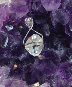Herkimer Diamond Organic Point in Cage