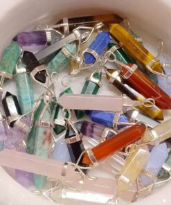 Double Terminated Sterling Silver Pendants