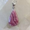 Rhodochrosite Cab Teardrop Pendant