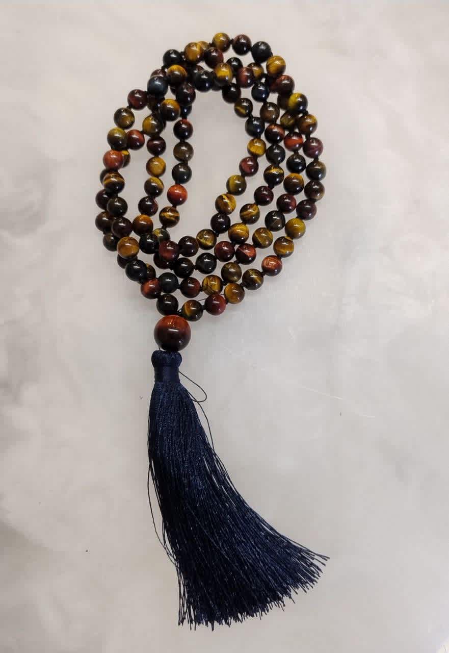Mala Beads: Mixed Tiger Eye