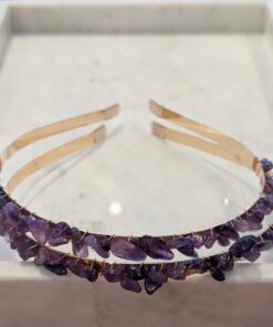 Amethyst Tumble Crystal Headband