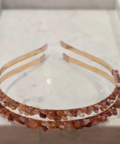 Carnelian Tumble Crystal Headband