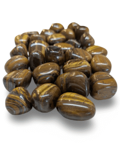 Tumbled Stone: Tiger Eye and Haematite