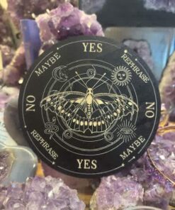 Wooden Pendulum Board: Black Butterfly