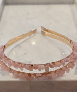 Rose Quartz Tumble Crystal Headband