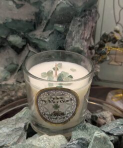 Votive Candle: Good Luck | Green Aventurine | Opium