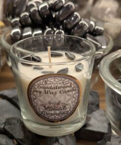 Votive Candle: Grounding | Hematite | Sandalwood