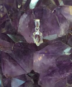 Herkimer Diamond Claw Set Pendant
