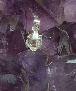 Herkimer Diamond Claw Set Pendant