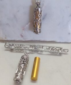 Cremation Keepsake Cylinder Locket - Gold