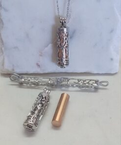 Cremation Keepsake Cylinder Locket - Rose Gold