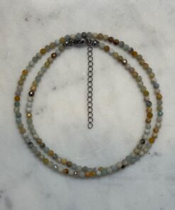 Amazonite B Grade Crystal Beaded Necklace