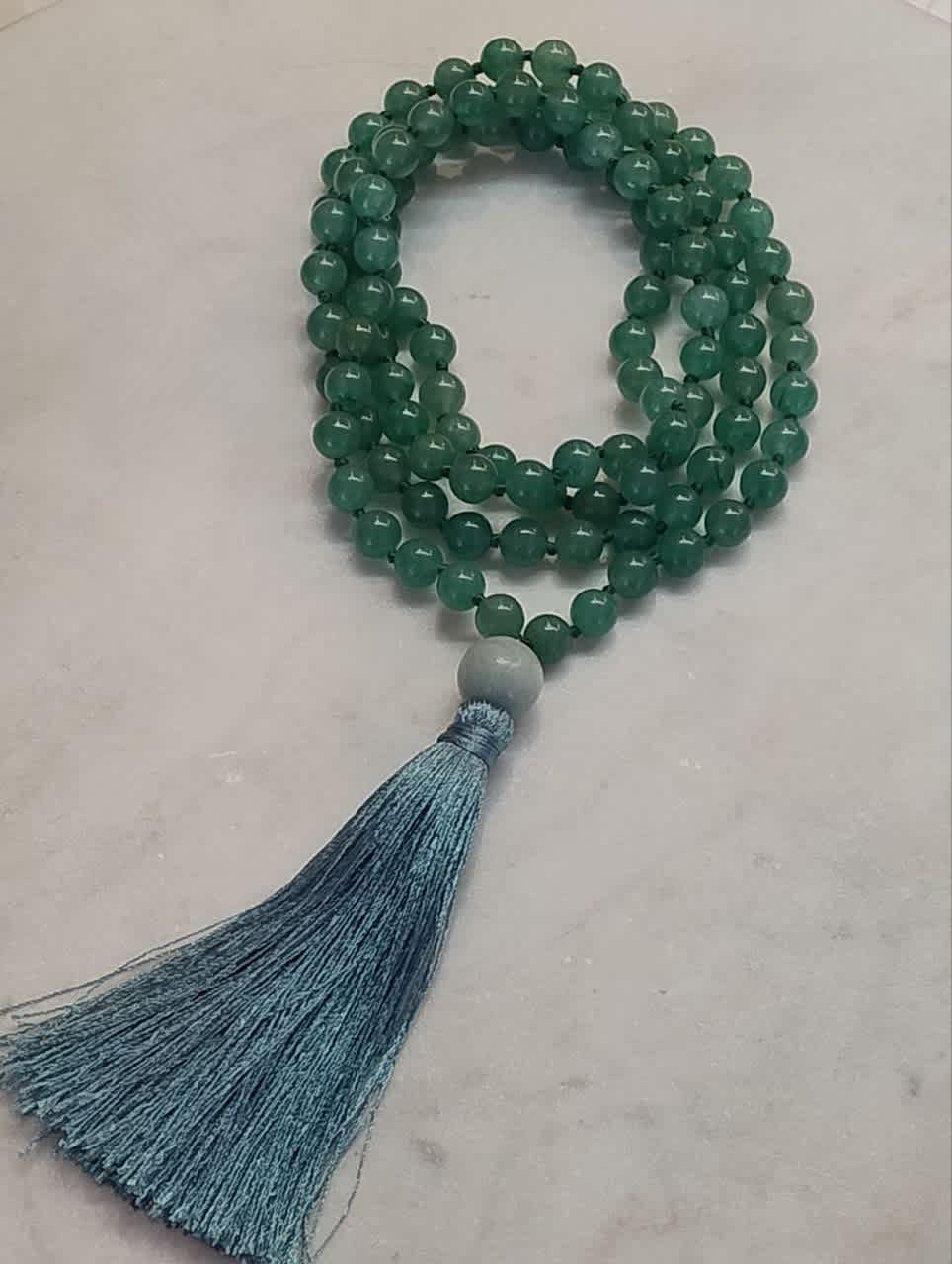 Mala Beads: Green Aventurine