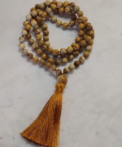 Mala Beads: Picture Jasper