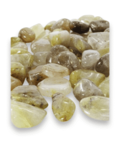 Tumbled Stone: Rutilated Quartz