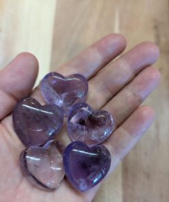 Carving: Amethyst Polished Heart 20