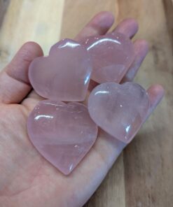 Carving: Rose Quartz Heart 25