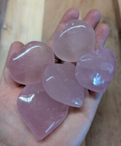 Carving: Rose Quartz Heart 30