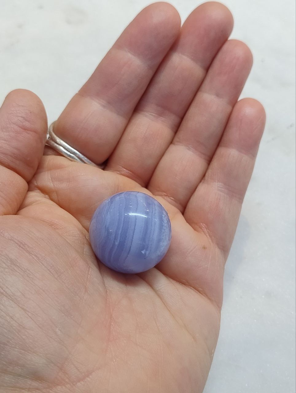 Blue Lace Agate Sphere - Image 2