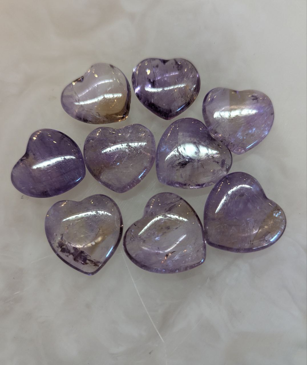 Carving: Ametrine Heart 25