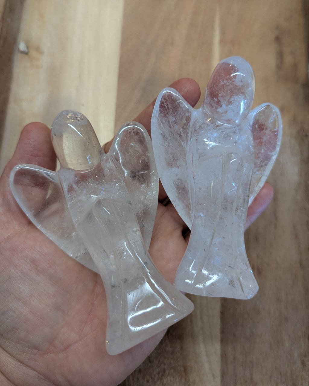 Carving: Clear Quartz Angel 150