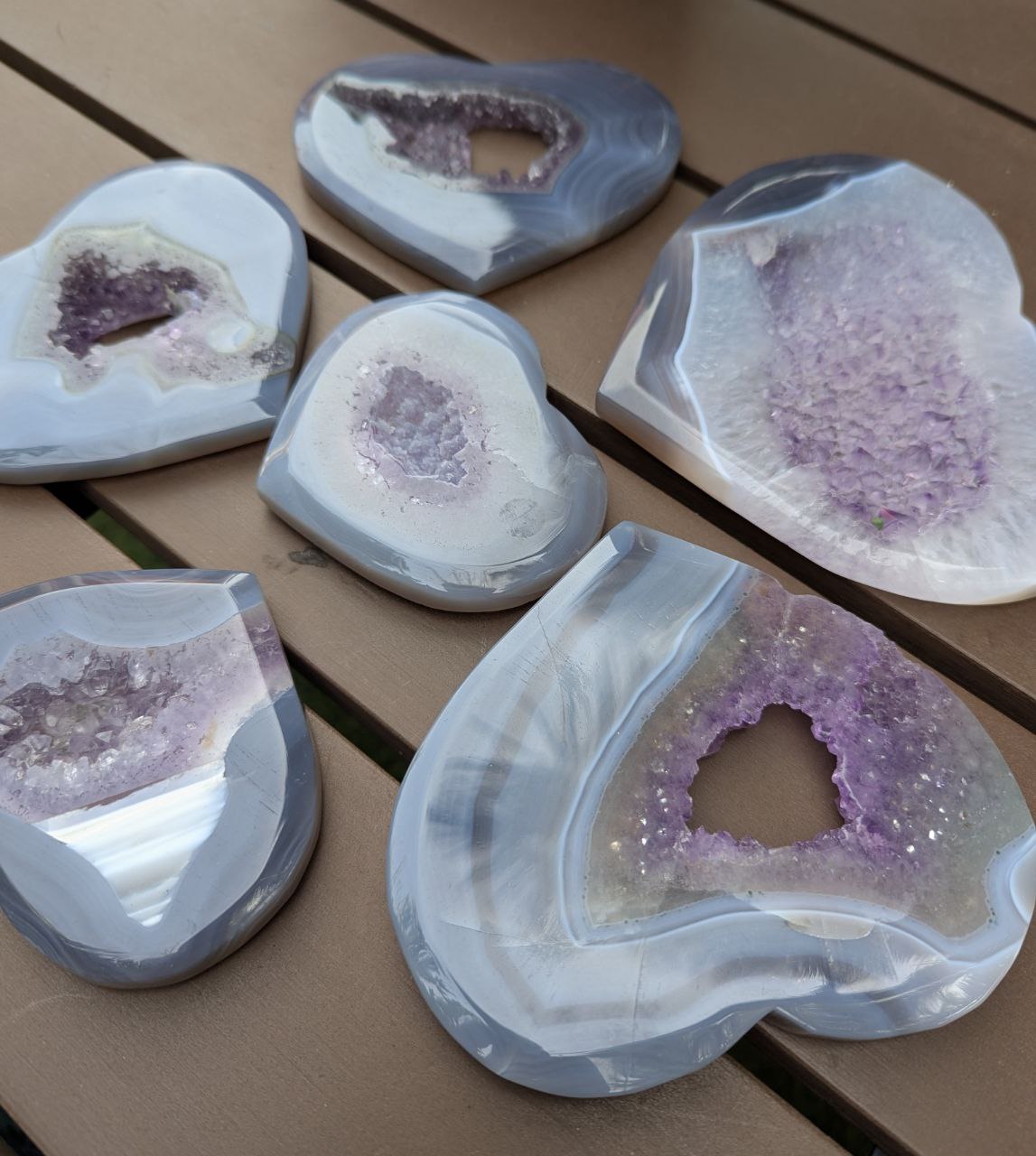 Carving: Amethyst Druzy Cluster Heart 185 - Image 2